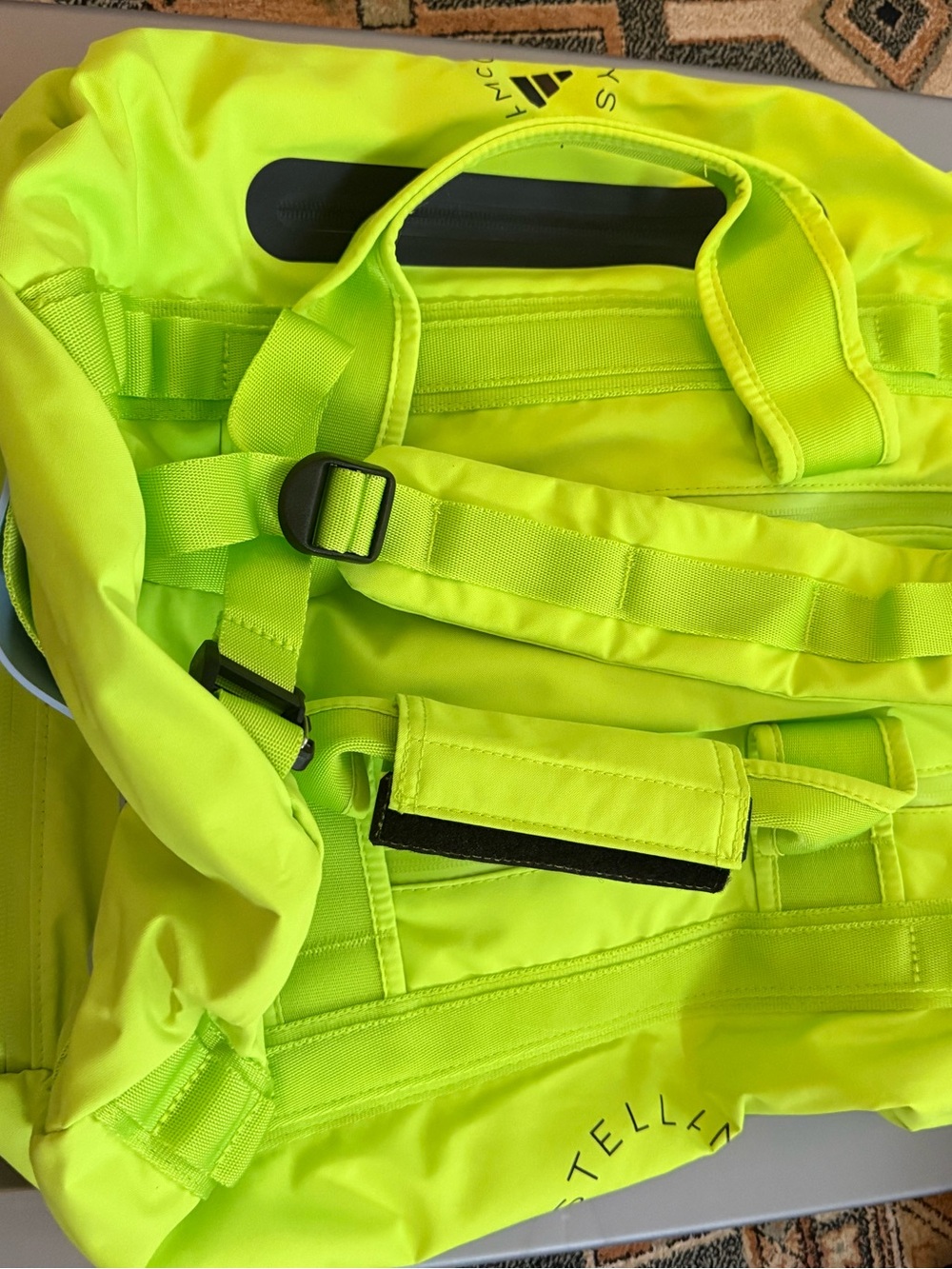 Stella McCartney x Adidas Neon Yellow Reflective Backpack